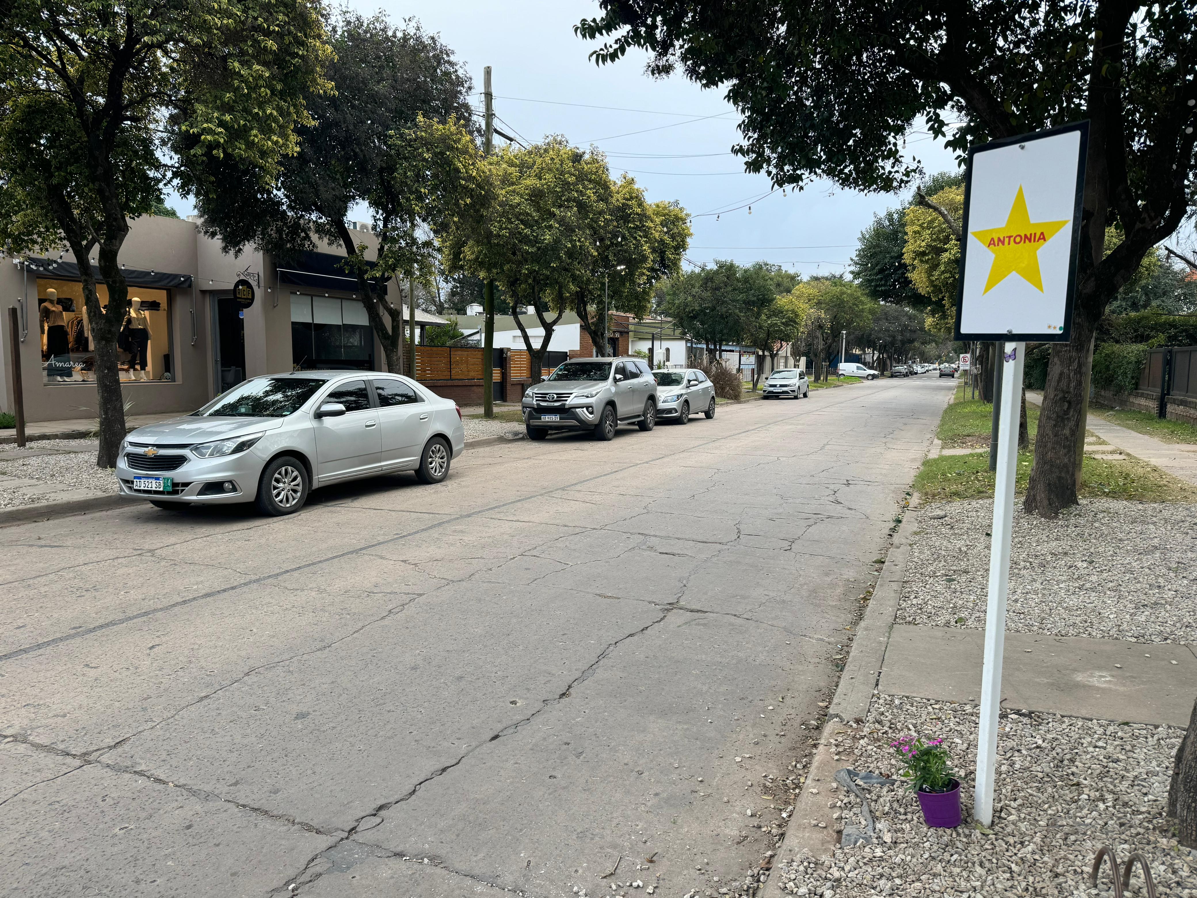 Por Antonia: colocaron una estrella amarilla en la esquina donde falleció la nena